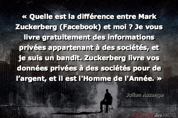 Image Proverbe :  Quelle est la différence entre Mark Zuckerberg (Facebook)...