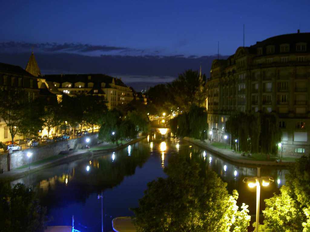France Alsace Strasbourg by night