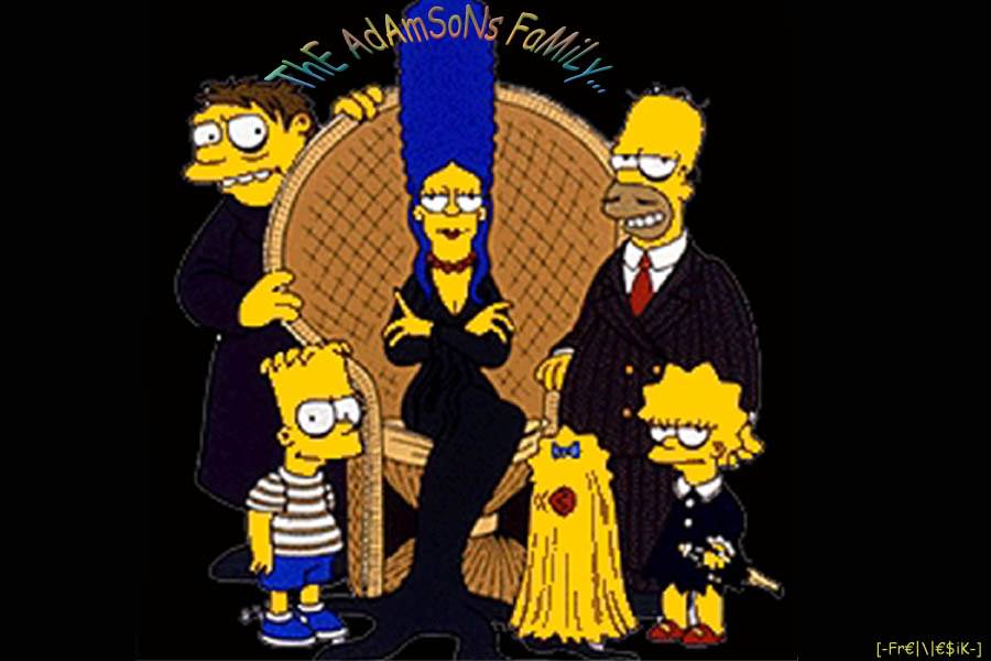 Les Simpsons the adamsons family