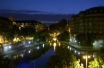 France Alsace Strasbourg by night