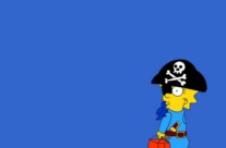 Les Simpsons Maggie Pirate