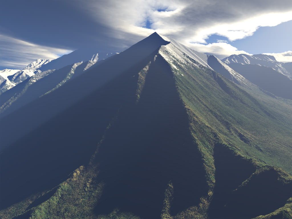 3D et Terragen Haute montagne