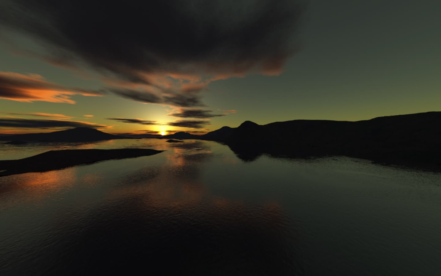 3D et Terragen sunset03