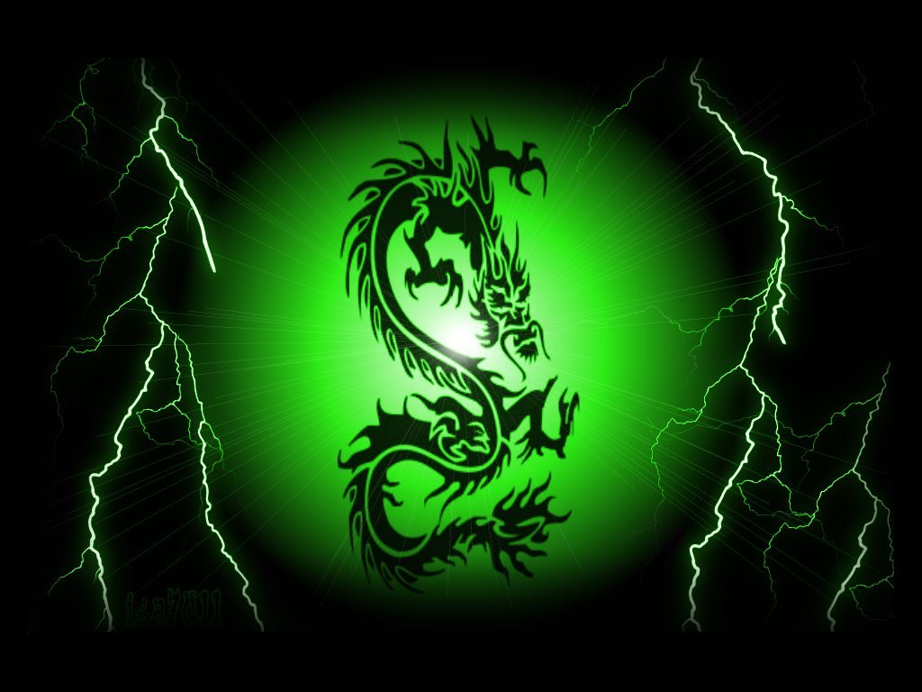 Creatures Dragons dragon vert