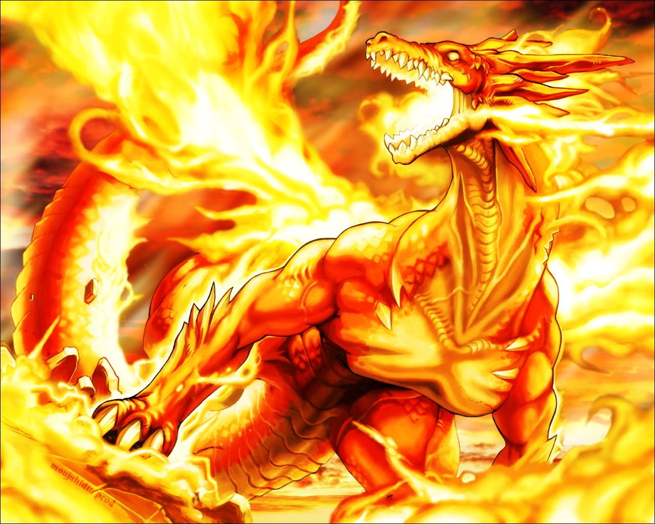 Creatures Dragons Fire Dragon