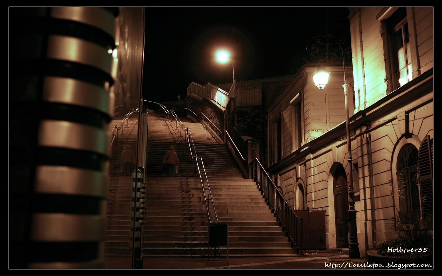 Escaliers Escalier à Saint-Cloud de nuit