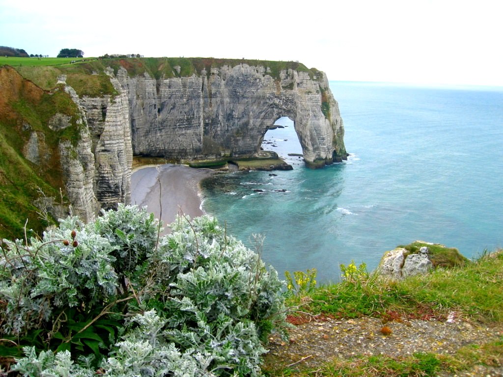France Normandie Etretat, vue sur le rocher