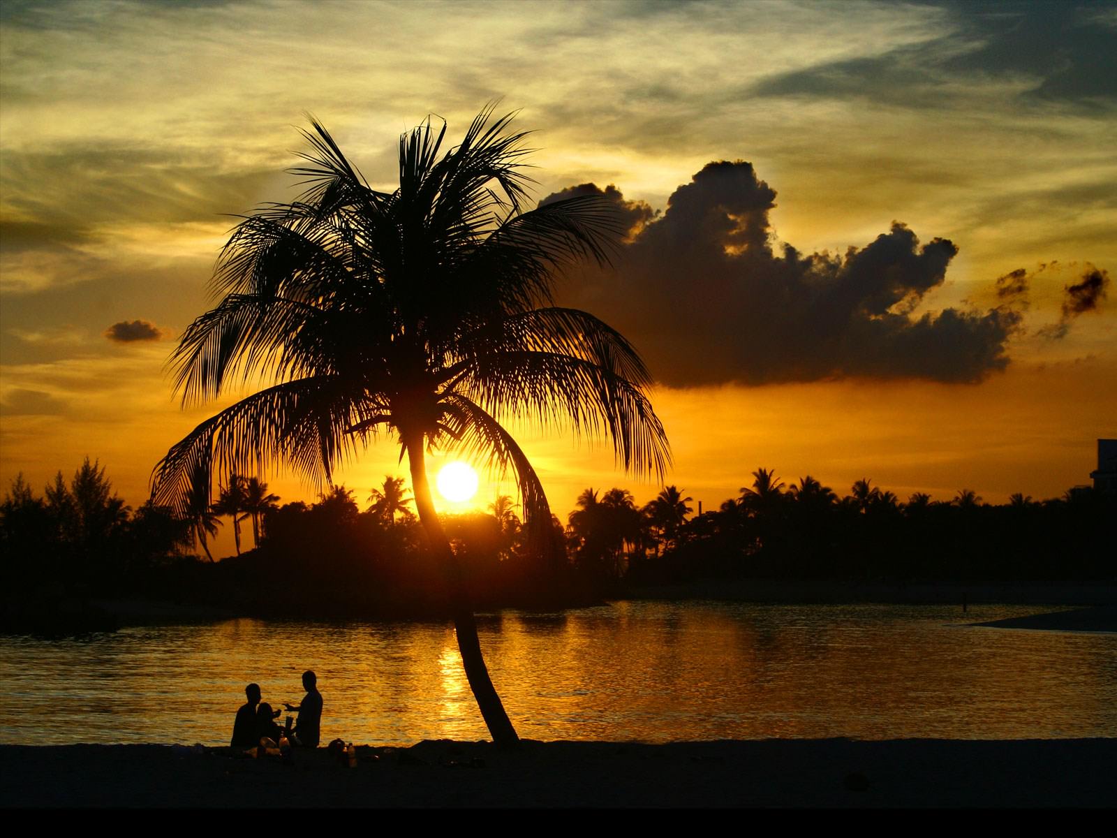 Tahiti Coucher de soleil en Océanie