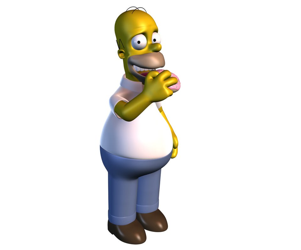 3D Homer Simpson 3D