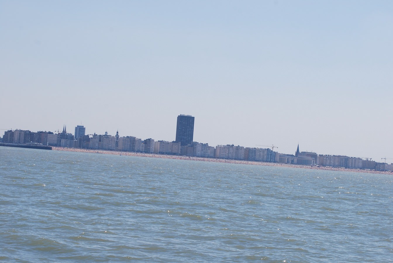 Belgique Ostende vue de la mer du Nord