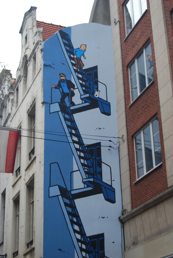 Belgique Mur magnifique  à Bruxelles