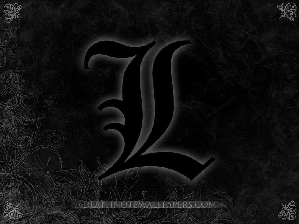 Death Note black l logo