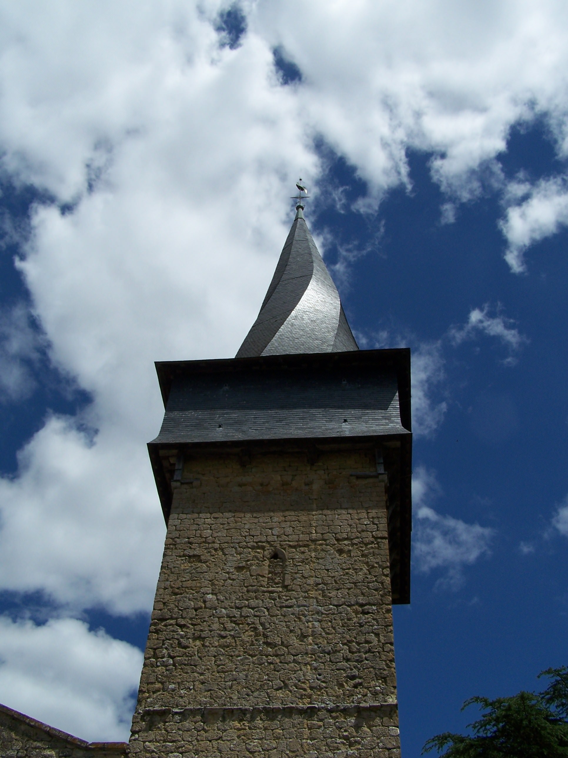 France Midi Pyrenees Eglise à clocher hélicoïdal de Barran