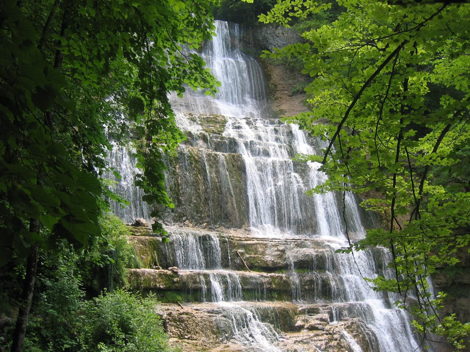 Cascades et Chutes cascades du Hérison (cascade dite de l'Evantail tr