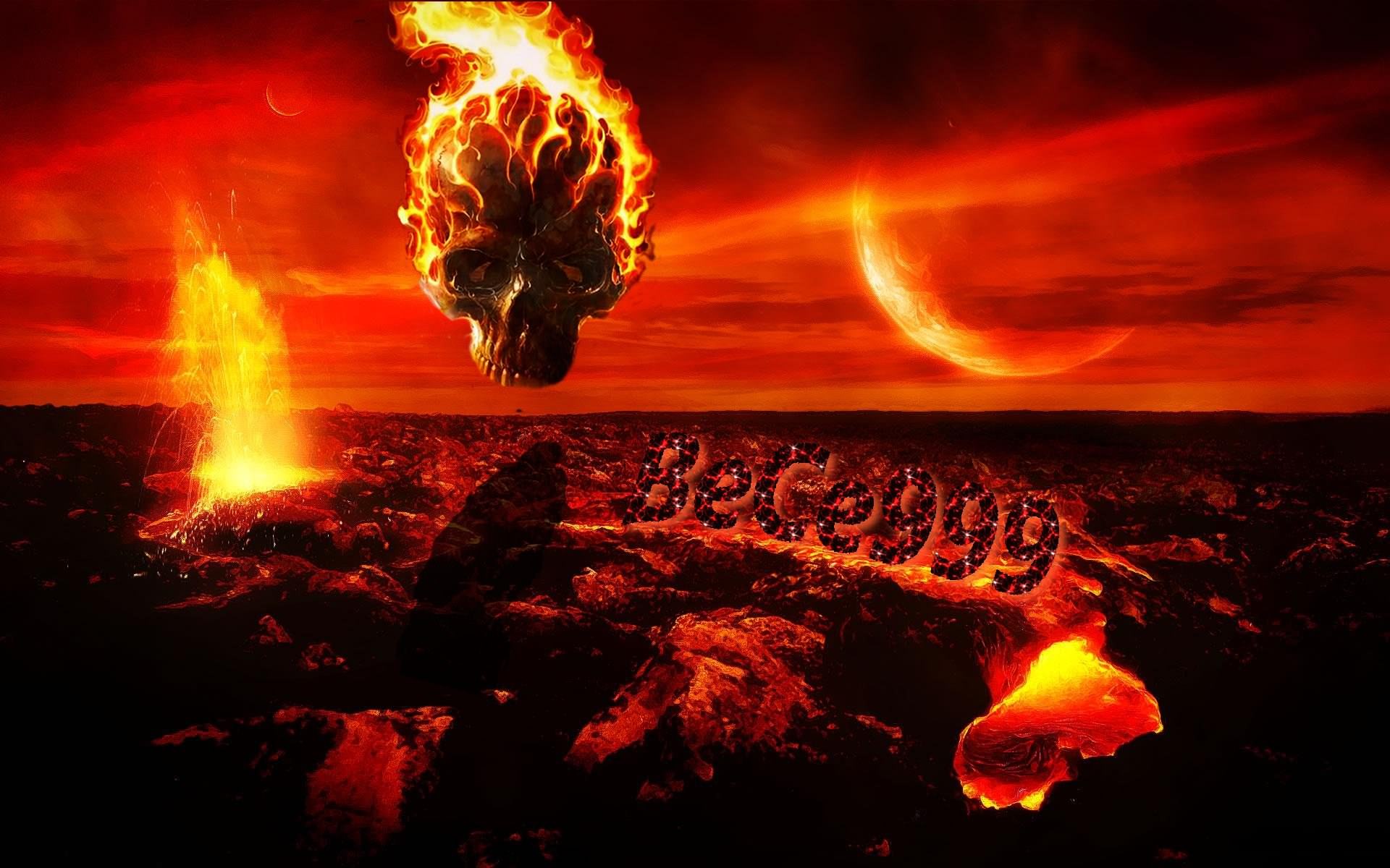 Demons et Enfer Lava in hell