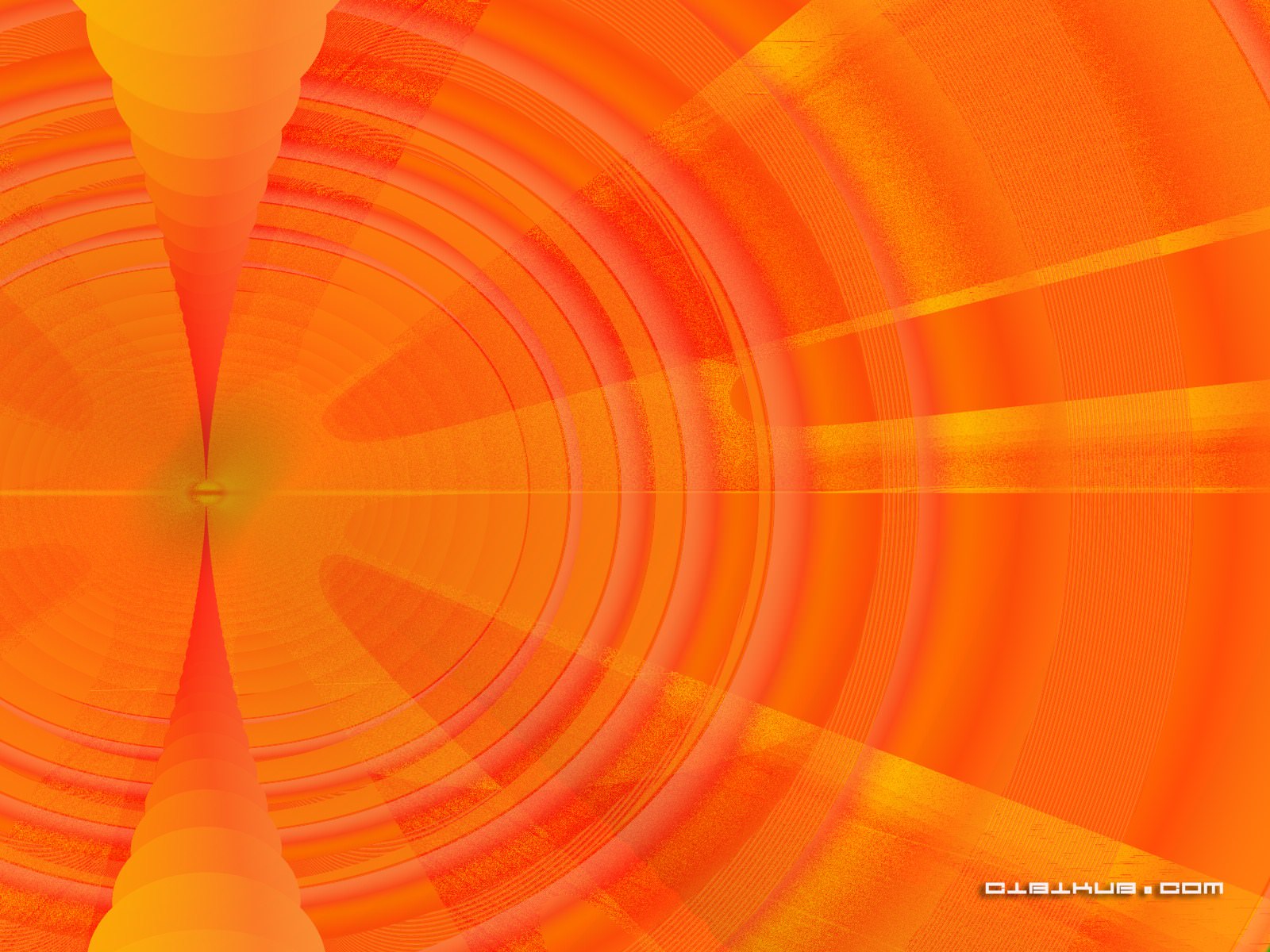 Fractales Kaleidoscopes Attracteur orange