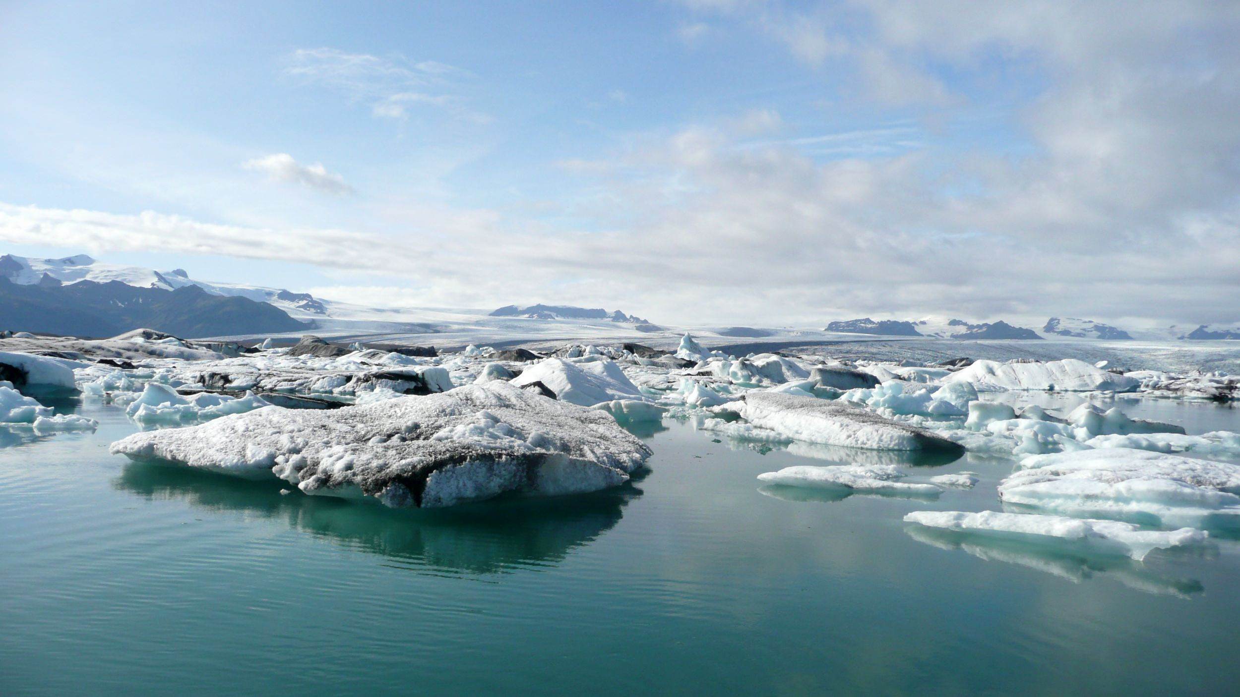 Icebergs Décombres du Vatnajökull