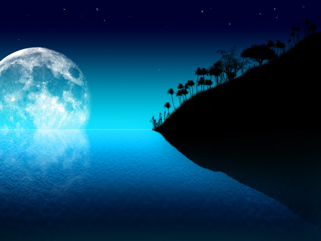 Ocean Plages Coucher de lune