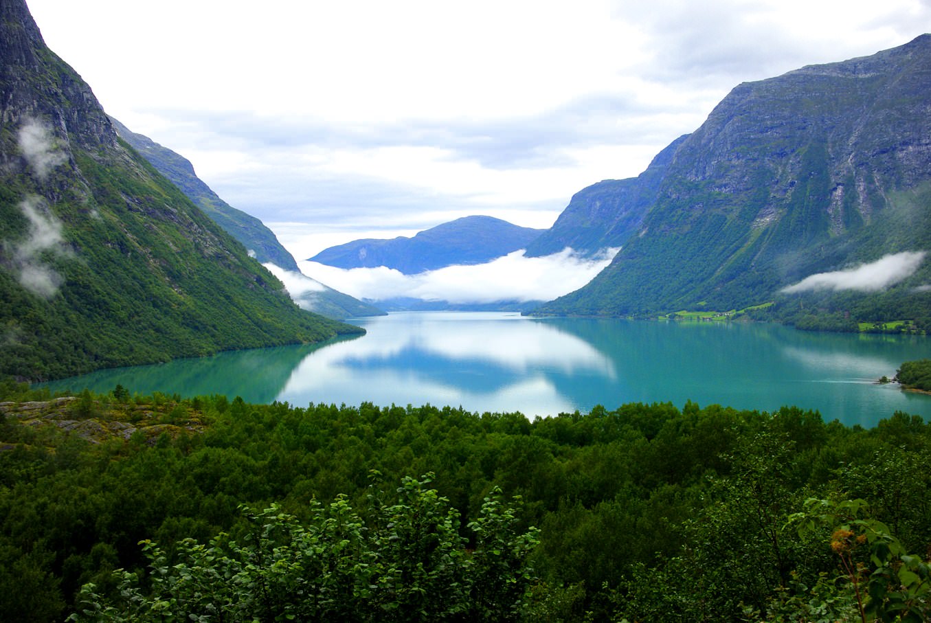 Norvege Lac glaciaire en Norvège