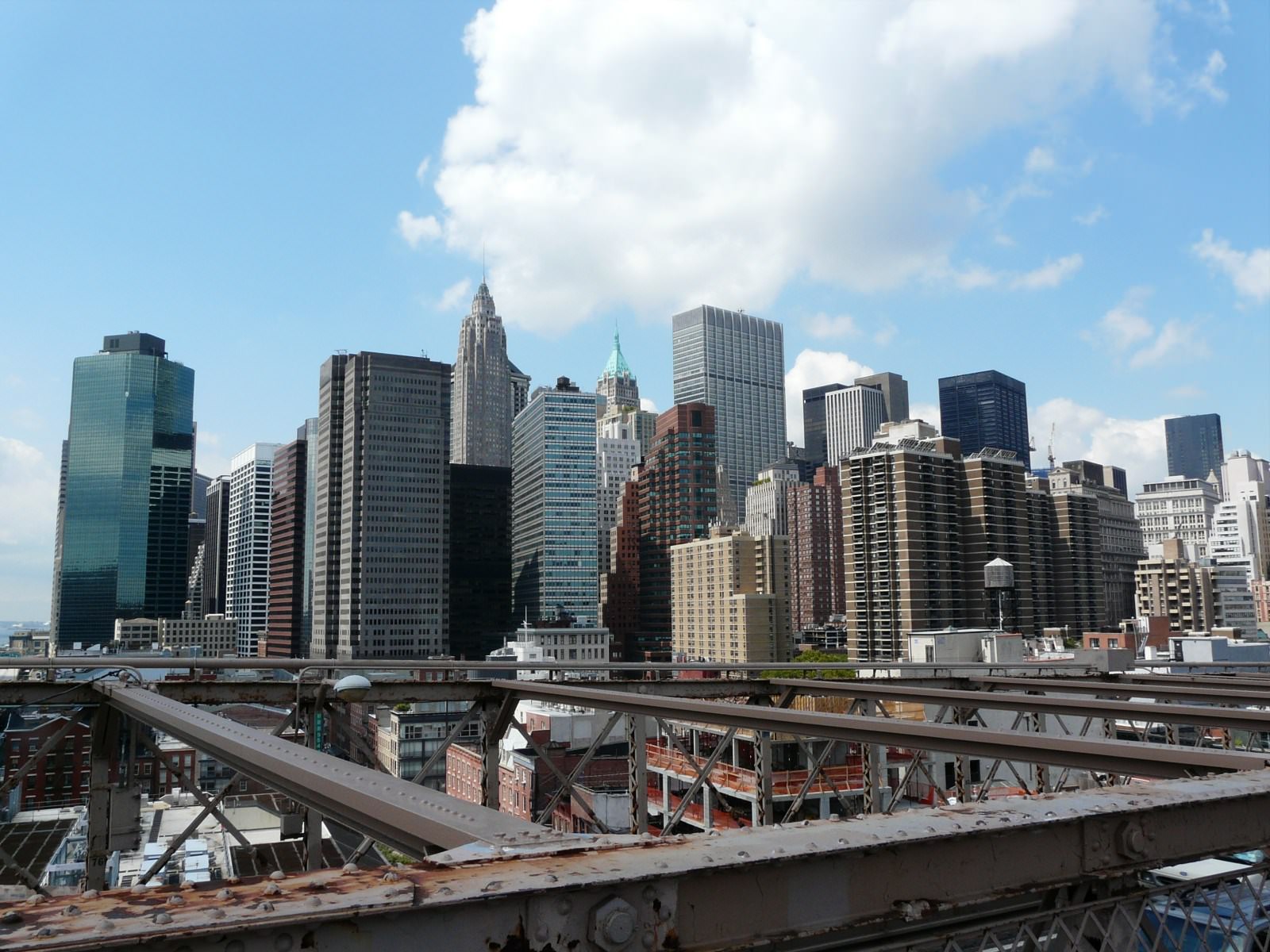 New York Manhattan Vu Depuis Le Pont De brooklyn