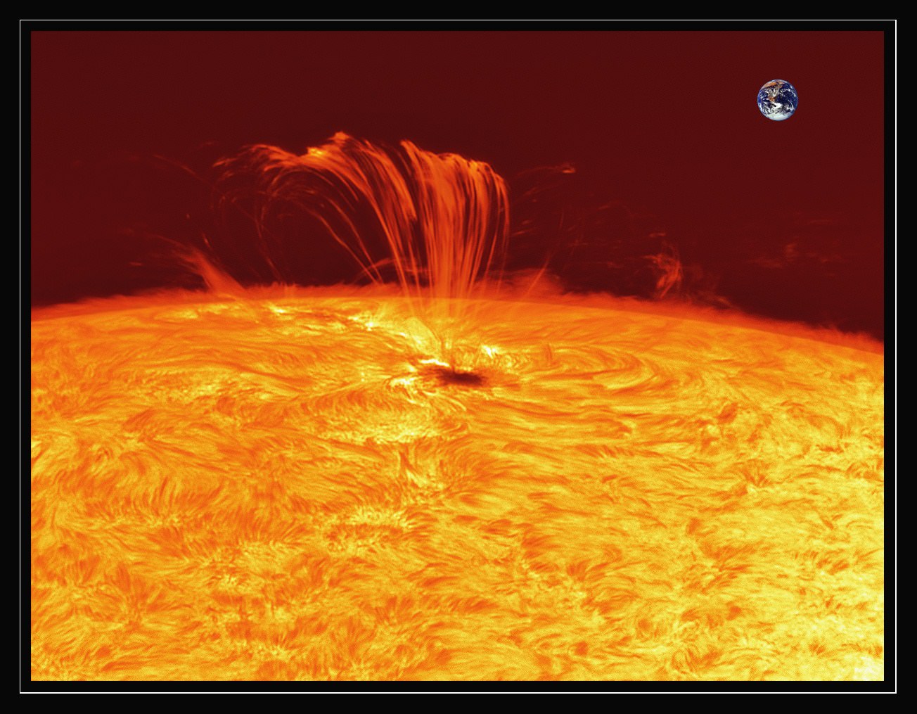 Etoiles et Nebuleuses Eruption à la surface du soleil
