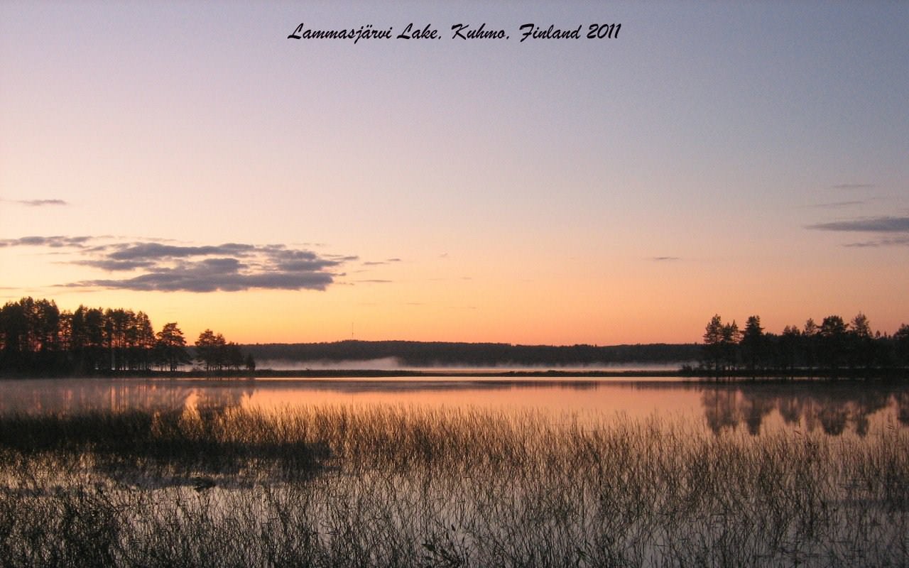 Lacs et Etangs Lammasjärvi Lake, Kuhmo, Finland