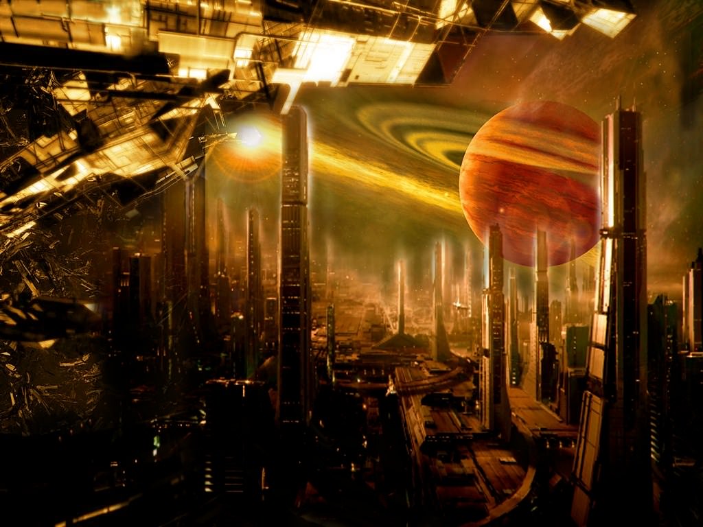 Paysages Futuristes science fiction city
