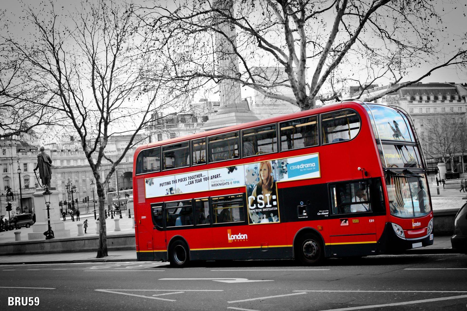 Grande Bretagne Londres Bus Rouge