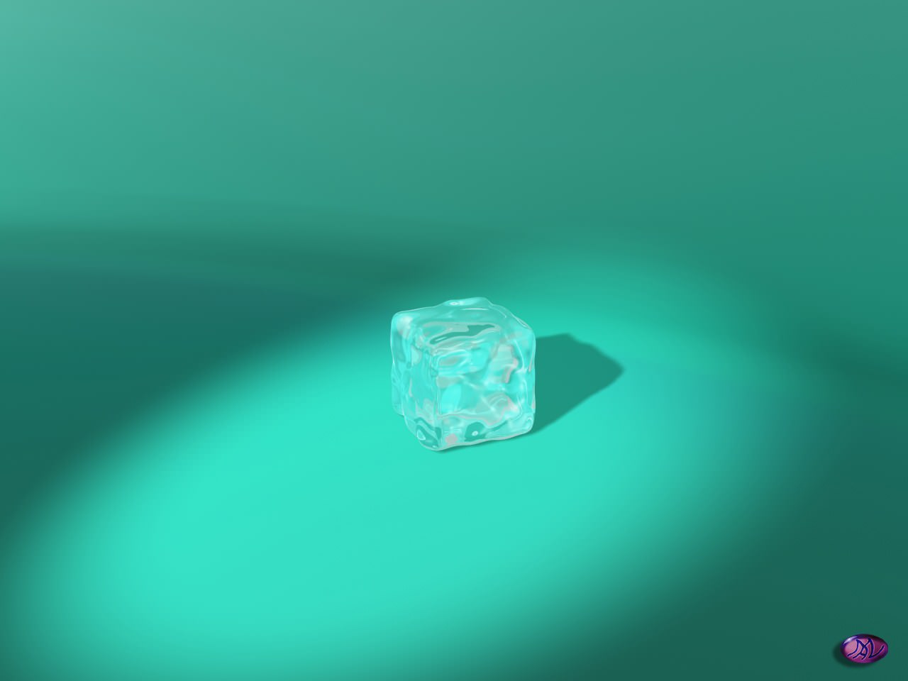 3D et Studio Max ice cube