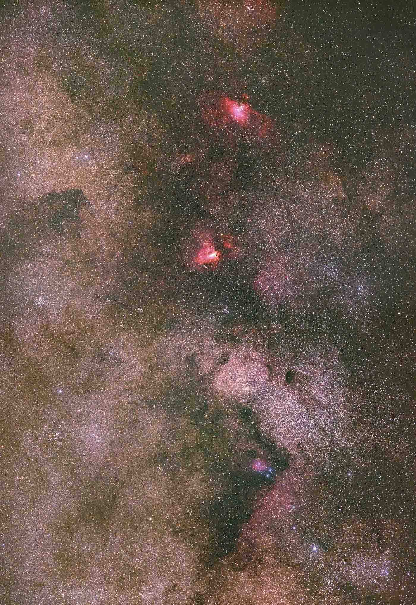 Univers Milky Way around M16 and M17