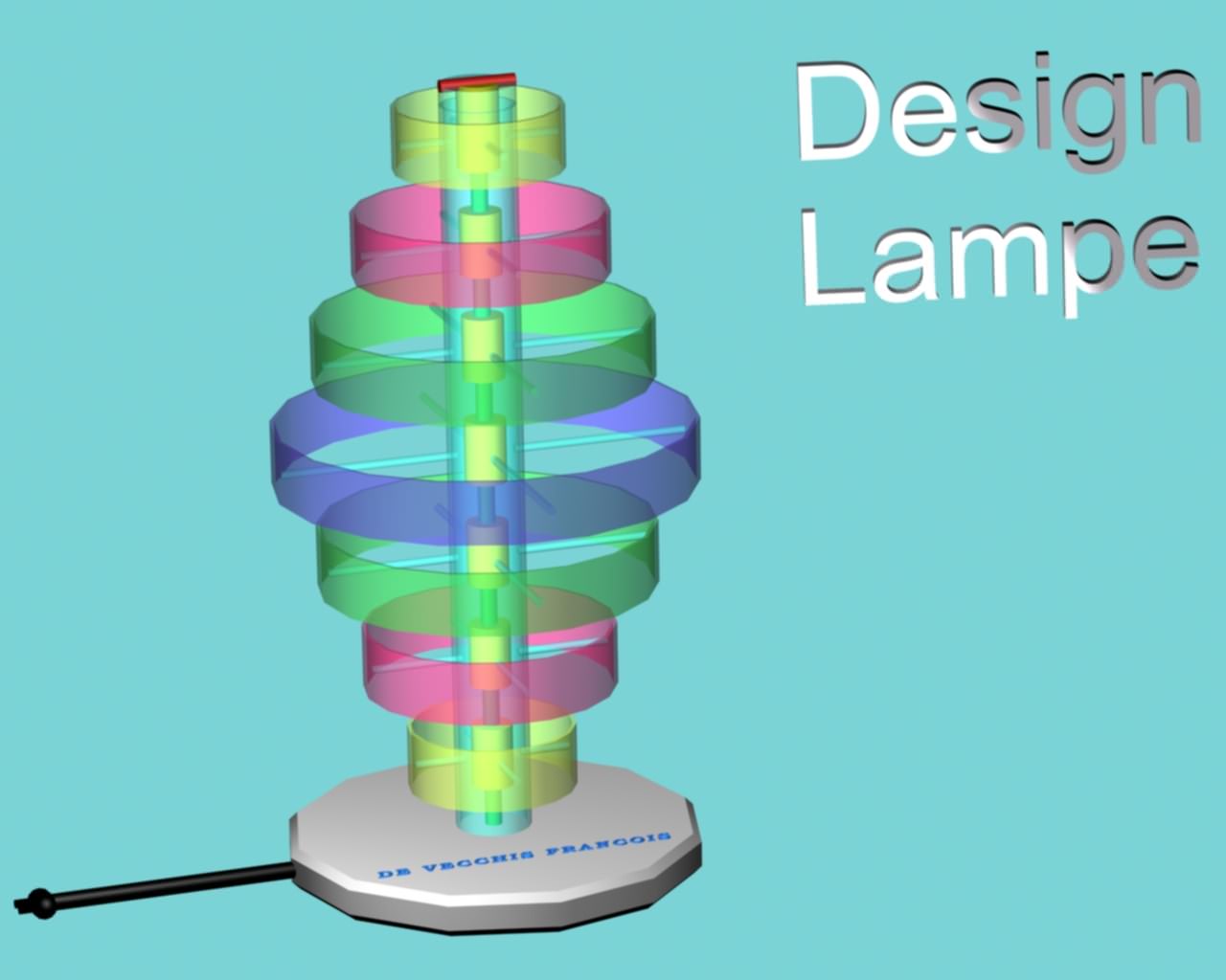 3D et Studio Max Design Lampe