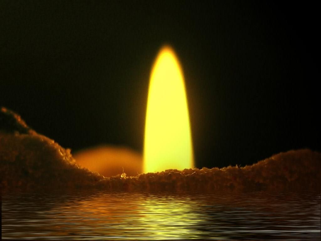 Abstrait Flamme au bord de l'eau