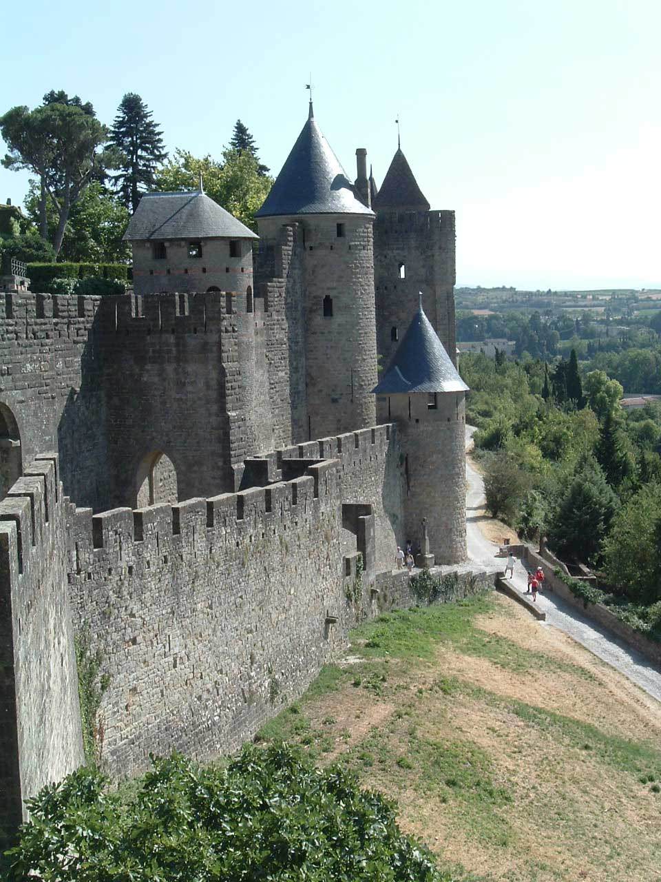 Chateaux et Palais vue latérale carcassonne