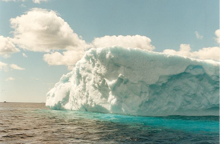 Icebergs glacier