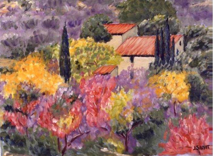 Impressionniste Provence , un Mas