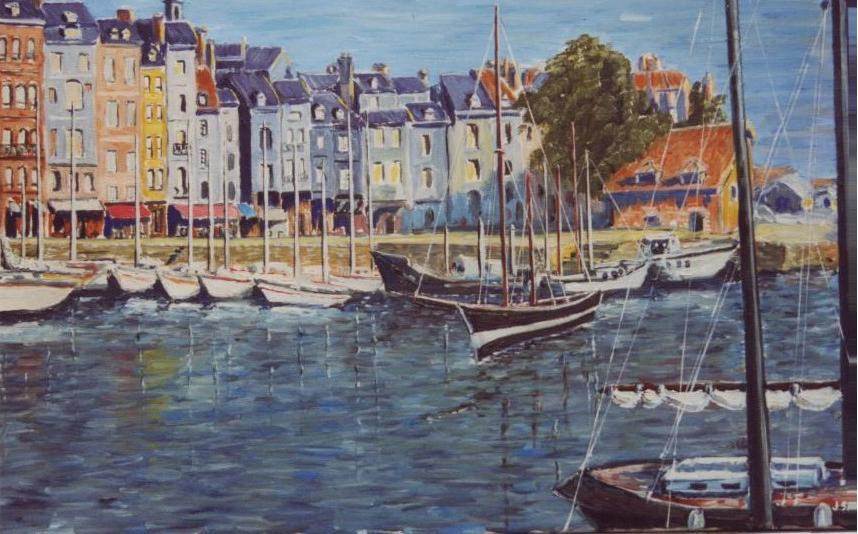 Impressionniste Honfleur , le Port