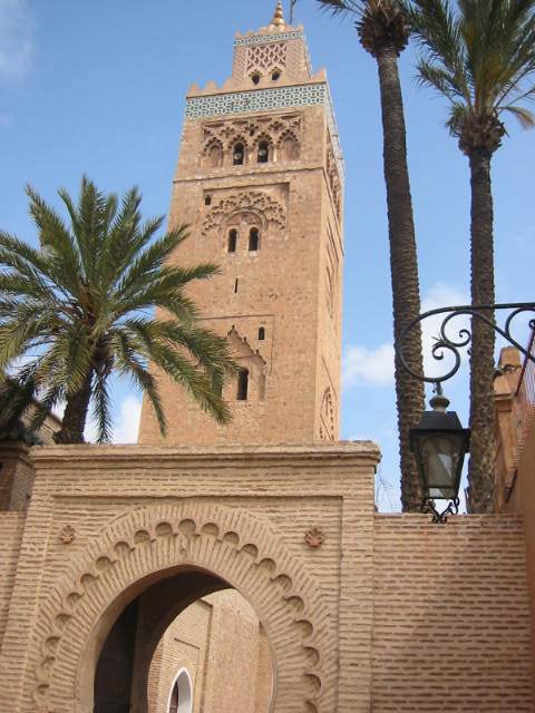 Maroc La Koutoubia à Marrakech.