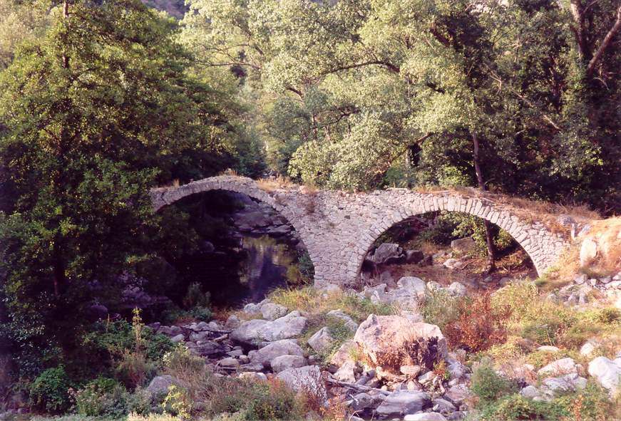 Ponts et Aqueducs Vieux pont dans les pyrénées