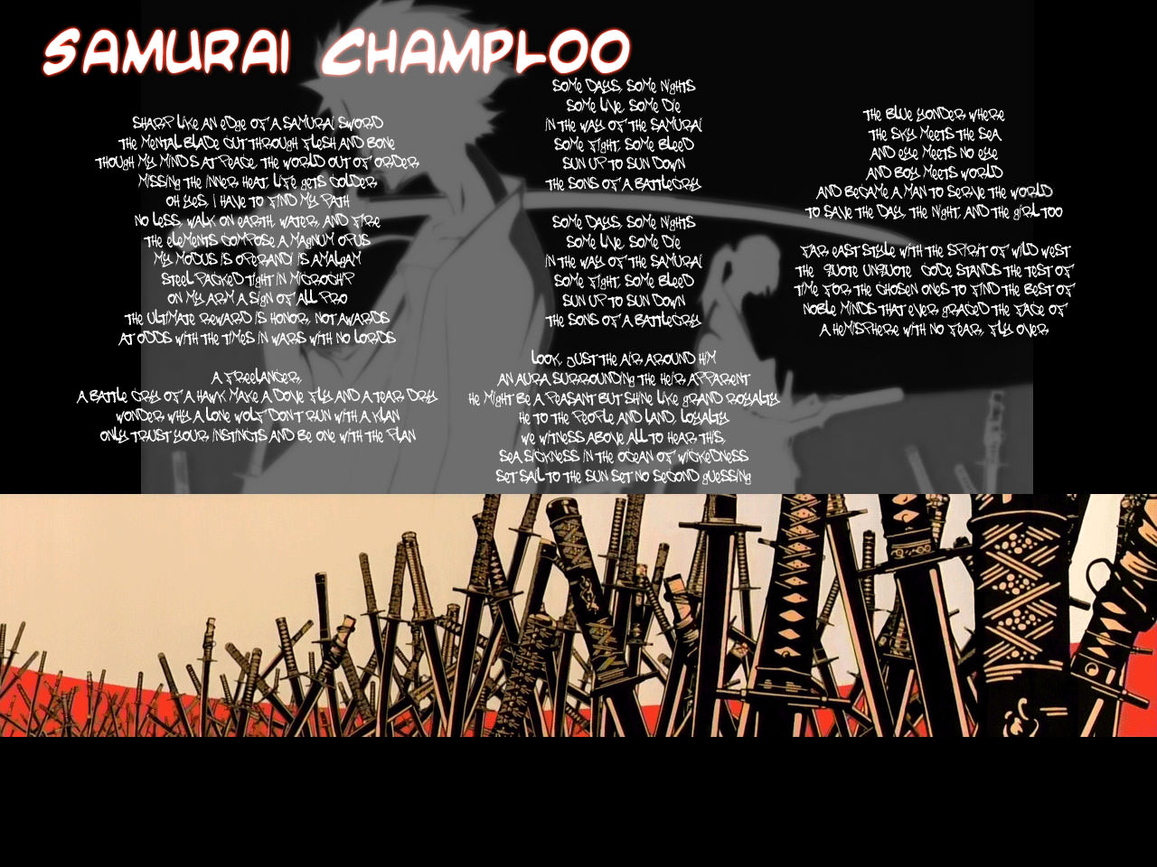 Samurai Champloo Samurai Champloo - Opening Lyrics