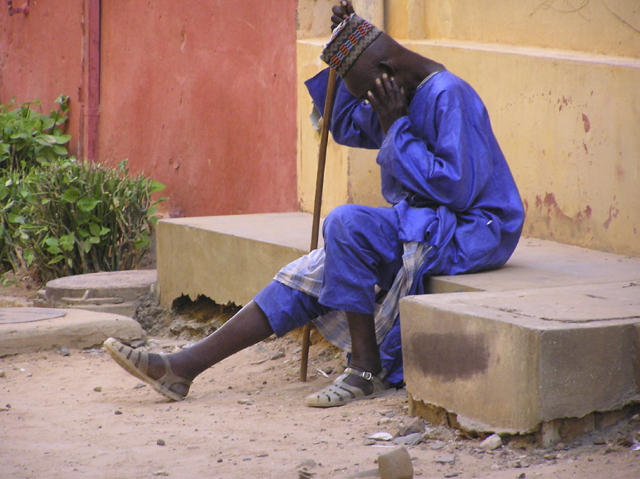Senegal Vieil homme à Gorée