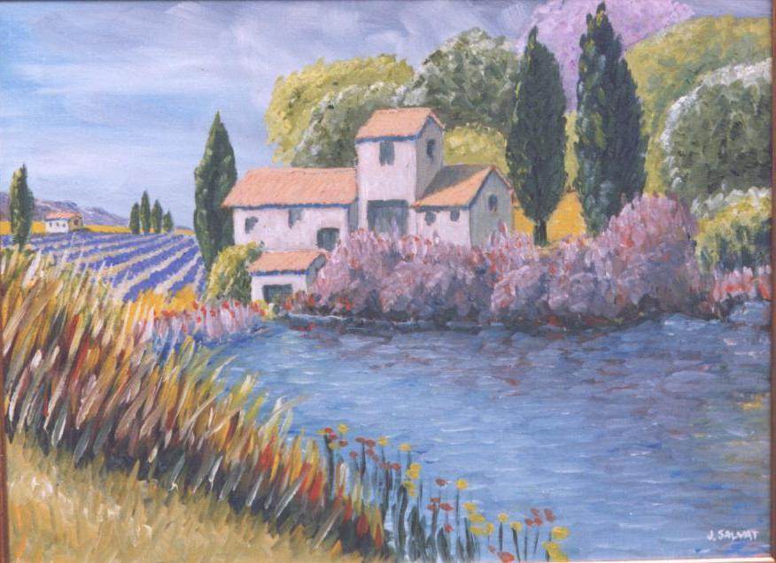 Impressionniste un Mas  en Provence