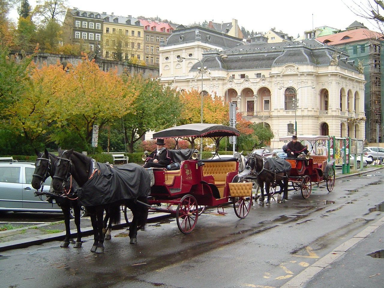 Republique Tcheque Karlovy Vary en carrosse