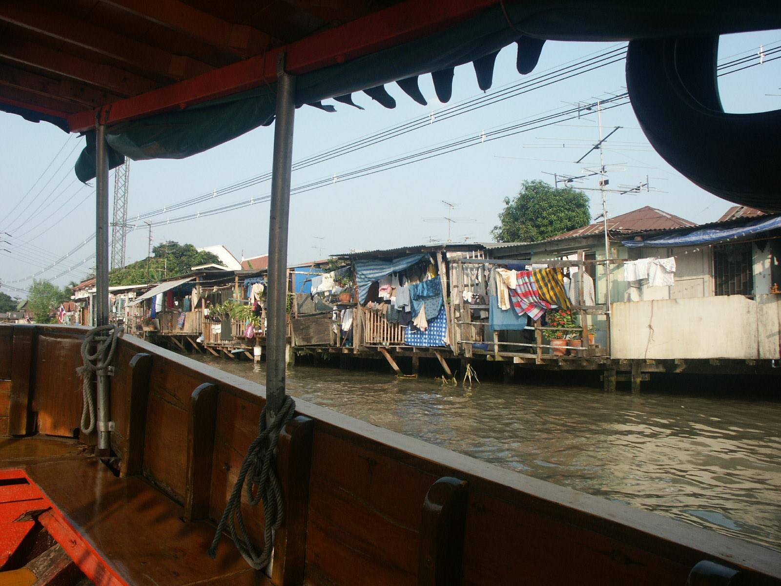 Thailande canal bankok maisons