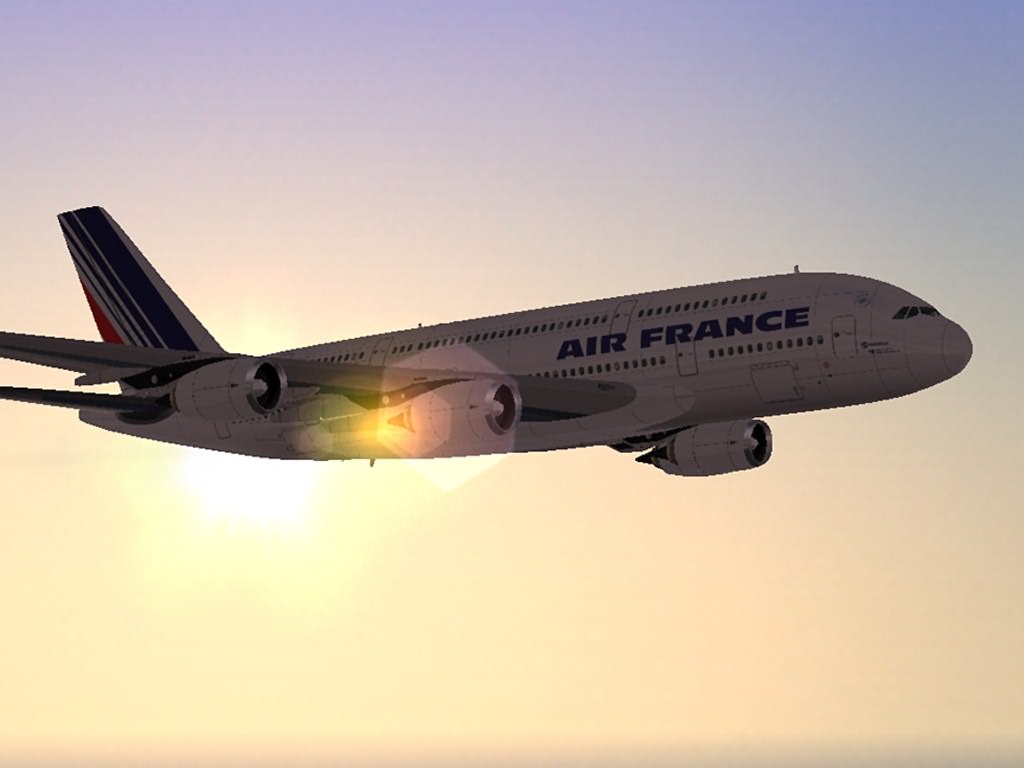 Avions de ligne Airbus A380 (Flight Simulator 2004)