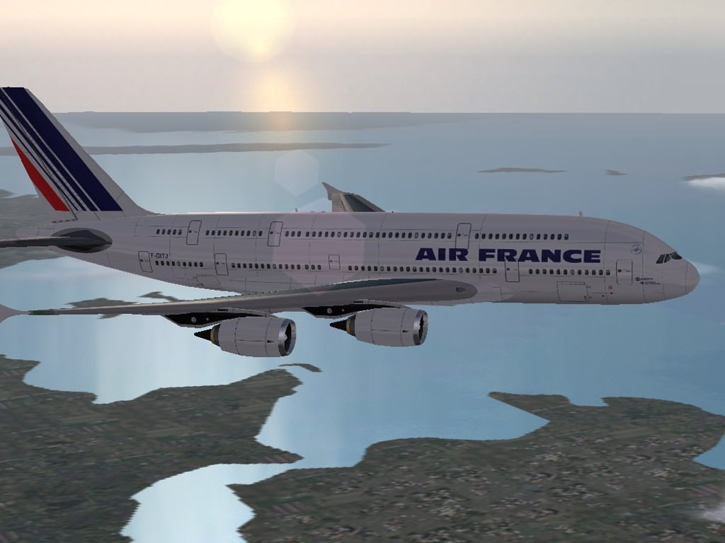 Avions de ligne Airbus A380 2 (Flight Simulator 2004)