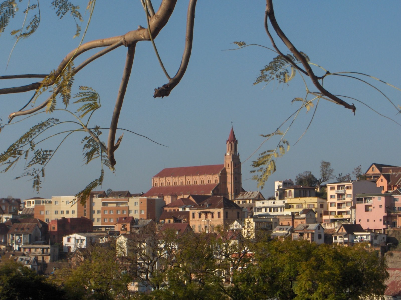 Madagascar Tananarive, panorama du centre ville