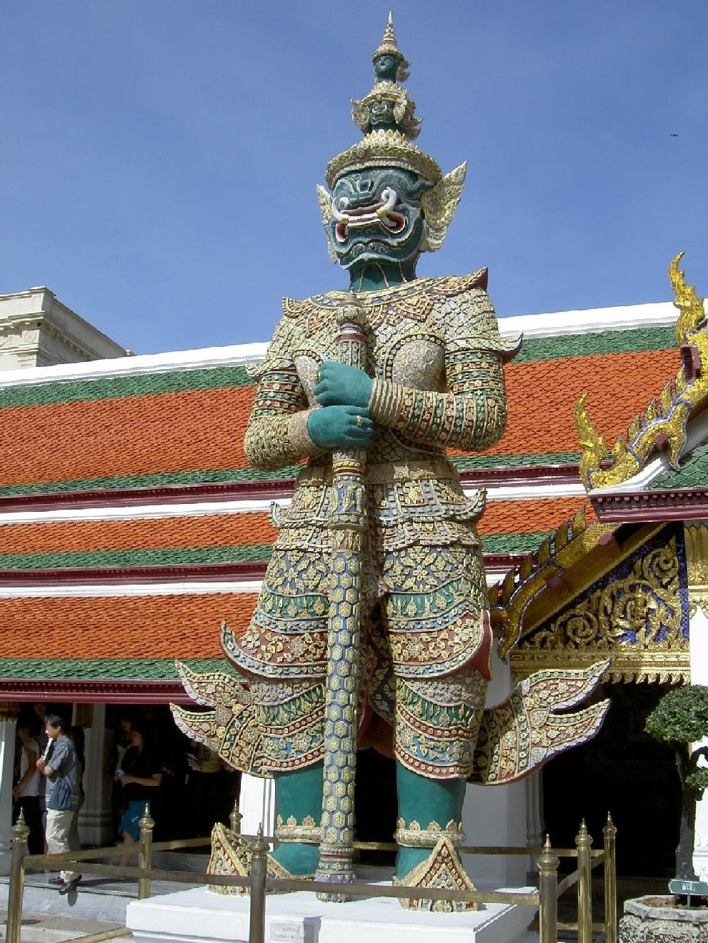 Thailande Statue du Grand palais