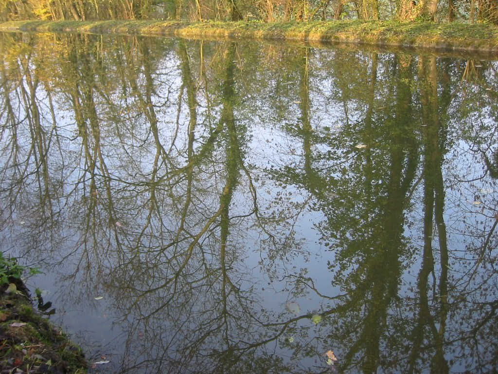 Eau et Reflets Reflets dans le canal.