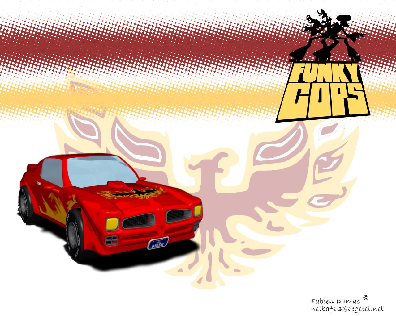 Funky Cops Funky Car