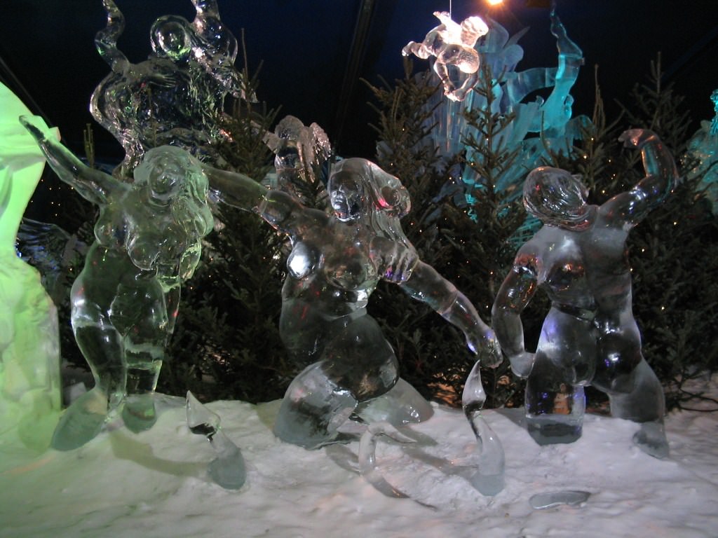 Glace Festival de sculpture de glace à Anvers